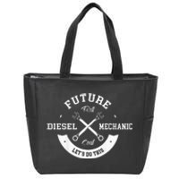 Future Diesel Mechanic Diesel Truck Gift Idea Zip Tote Bag