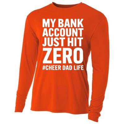 FatherS Day My Bank Account Just Hit Zero Cheer Dad Proud Cute Gift Cooling Performance Long Sleeve Crew