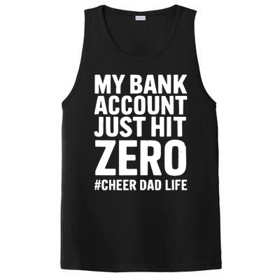 FatherS Day My Bank Account Just Hit Zero Cheer Dad Proud Cute Gift PosiCharge Competitor Tank