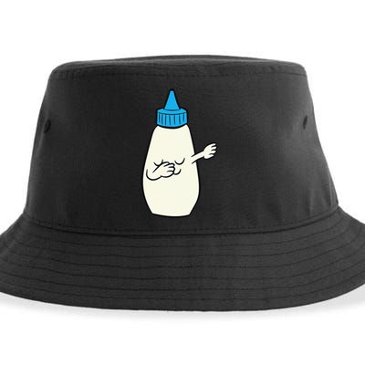 Funny Dabbing Mayonnaise Squeeze Bottle Dance Party Sustainable Bucket Hat