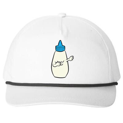 Funny Dabbing Mayonnaise Squeeze Bottle Dance Party Snapback Five-Panel Rope Hat