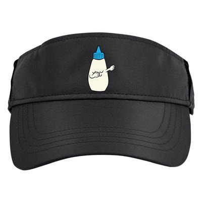 Funny Dabbing Mayonnaise Squeeze Bottle Dance Party Adult Drive Performance Visor