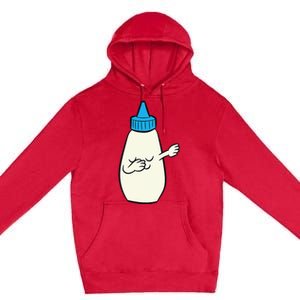 Funny Dabbing Mayonnaise Squeeze Bottle Dance Party Premium Pullover Hoodie