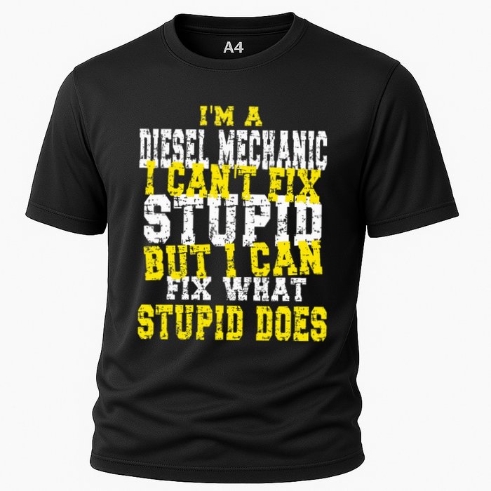 Funny Diesel Mechanic Quote Cooling Performance Crew T-Shirt
