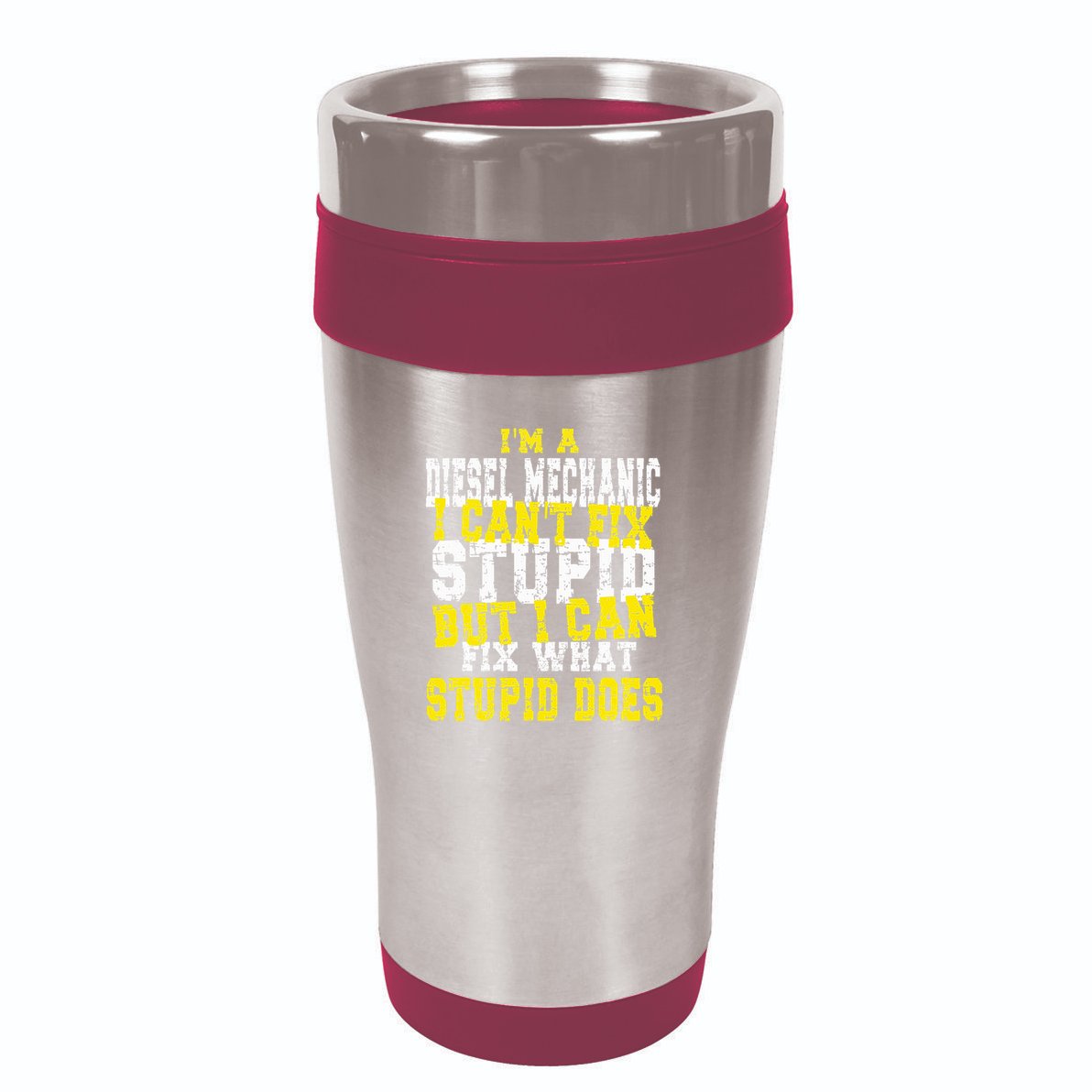 Funny Diesel Mechanic Quote 16oz Travel Tumbler