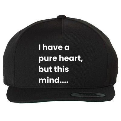 Funny Dirty Mind Quote Adult Joke Humor Wool Snapback Cap