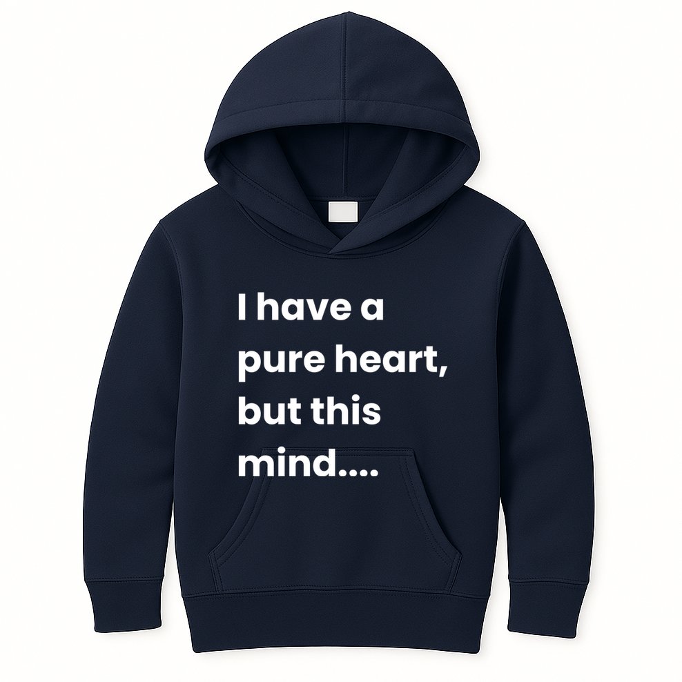 Funny Dirty Mind Quote Adult Joke Humor Kids Hoodie