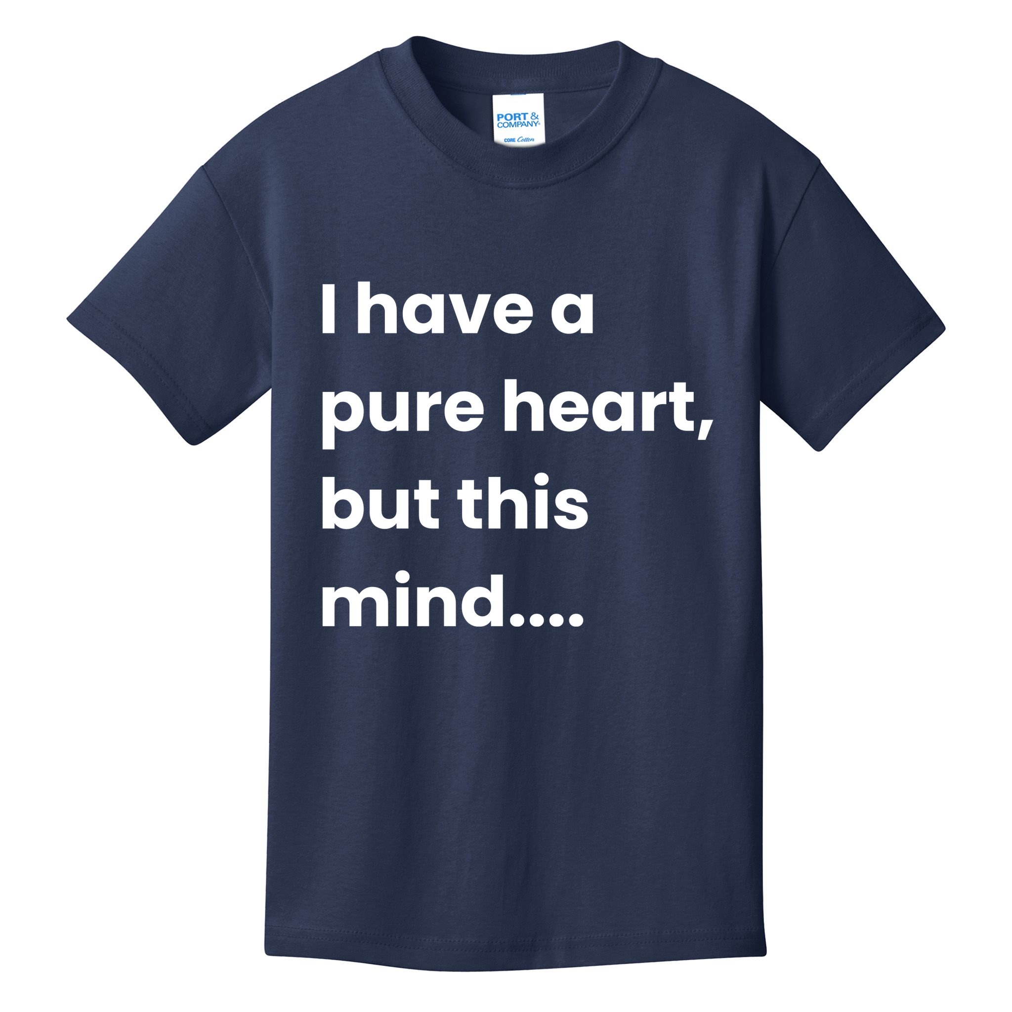 Funny Dirty Mind Quote Adult Joke Humor Kids T-Shirt