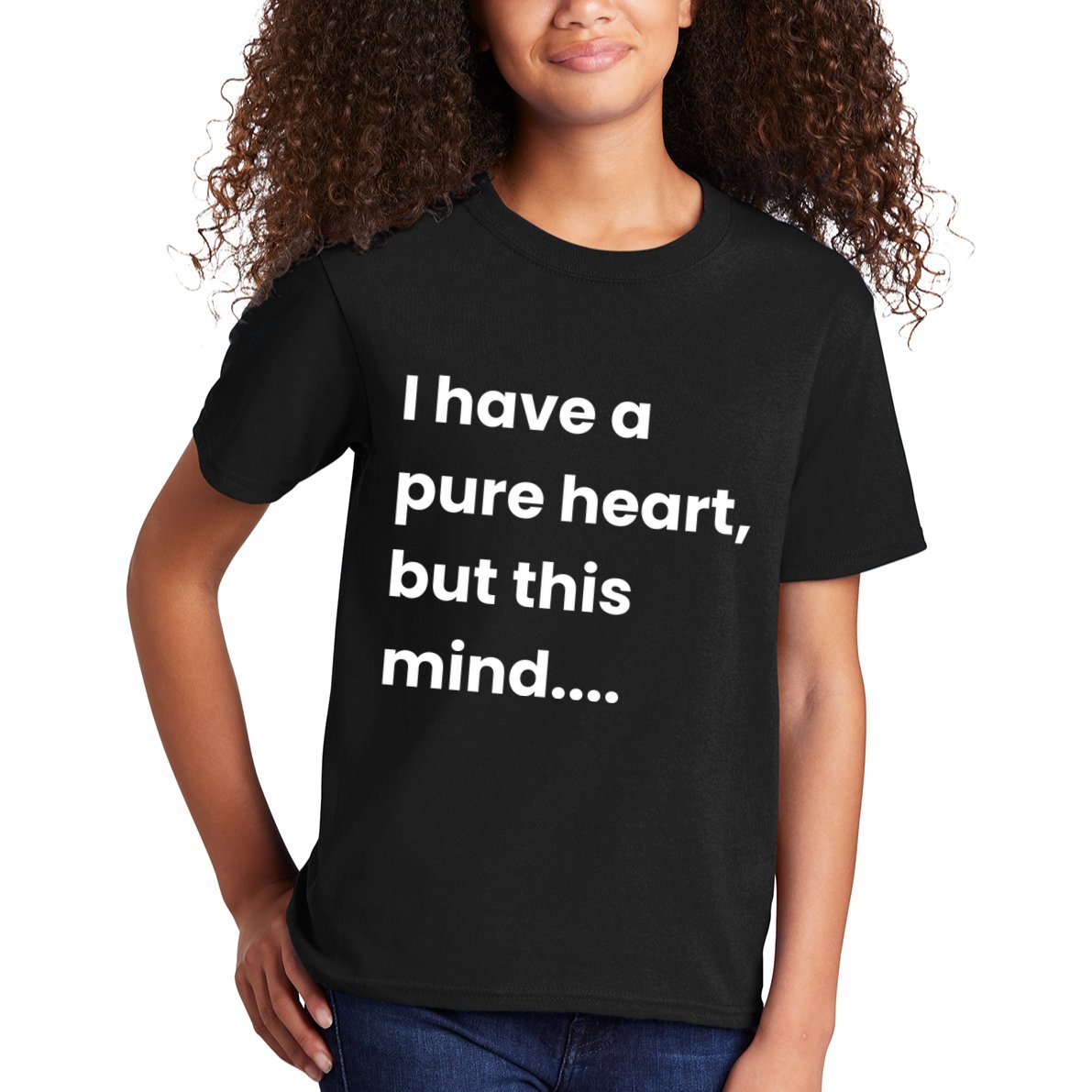 Funny Dirty Mind Quote Adult Joke Humor Kids T-Shirt