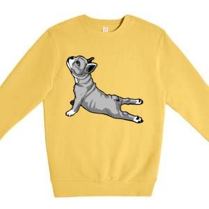 Funny Dog Meditation Tee Pilates Yoga And Dogs Lover Gift Premium Crewneck Sweatshirt