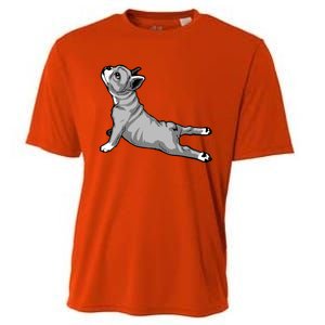 Funny Dog Meditation Tee Pilates Yoga And Dogs Lover Gift Cooling Performance Crew T-Shirt