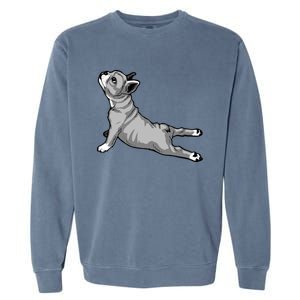 Funny Dog Meditation Tee Pilates Yoga And Dogs Lover Gift Garment-Dyed Sweatshirt