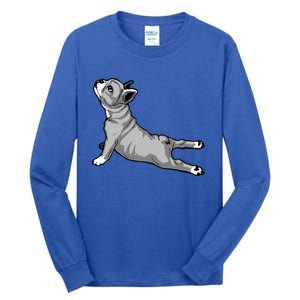 Funny Dog Meditation Tee Pilates Yoga And Dogs Lover Gift Tall Long Sleeve T-Shirt