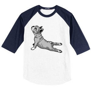 Funny Dog Meditation Tee Pilates Yoga And Dogs Lover Gift Baseball Sleeve Shirt