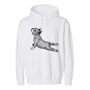 Funny Dog Meditation Tee Pilates Yoga And Dogs Lover Gift Garment-Dyed Fleece Hoodie