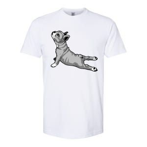 Funny Dog Meditation Tee Pilates Yoga And Dogs Lover Gift Softstyle CVC T-Shirt