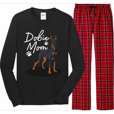 funny Doberman Mom For Mother Doberman Pinscher Long Sleeve Pajama Set