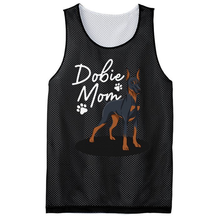 funny Doberman Mom For Mother Doberman Pinscher Mesh Reversible Basketball Jersey Tank