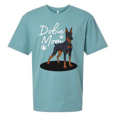 funny Doberman Mom For Mother Doberman Pinscher Sueded Cloud Jersey T-Shirt