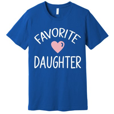 Favorite Daughter Meaningful Gift Vintage Heart Dad To Daughter Gift Cute Gift Premium T-Shirt