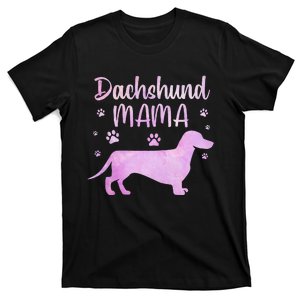 Funny Dachshund Mama For Dog Lovers T-Shirt