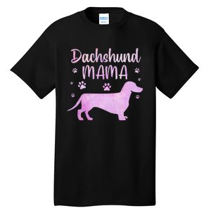 Funny Dachshund Mama For Dog Lovers Tall T-Shirt