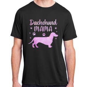 Funny Dachshund Mama For Dog Lovers Adult ChromaSoft Performance T-Shirt