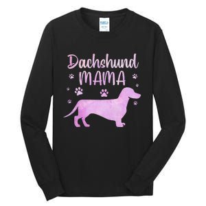 Funny Dachshund Mama For Dog Lovers Tall Long Sleeve T-Shirt