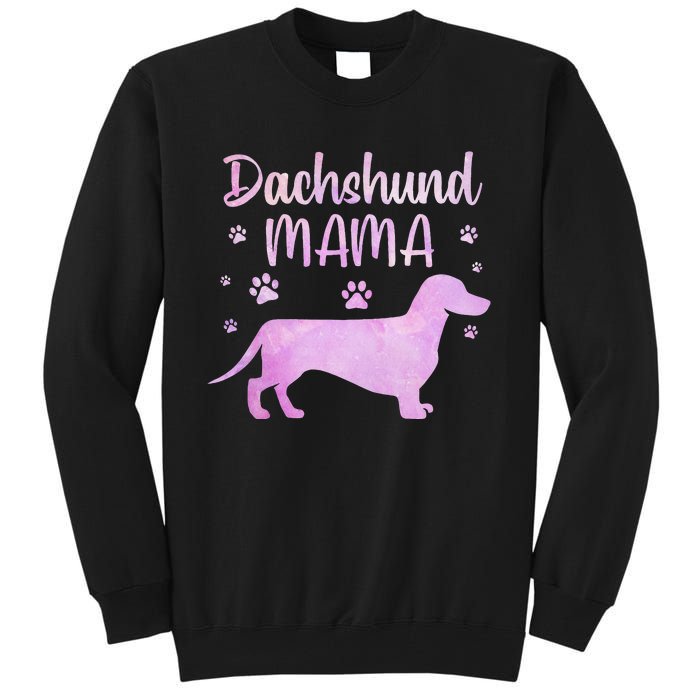 Funny Dachshund Mama For Dog Lovers Tall Sweatshirt