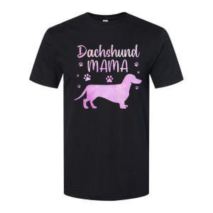 Funny Dachshund Mama For Dog Lovers Softstyle CVC T-Shirt