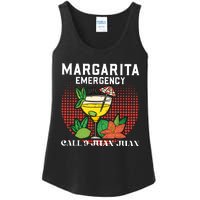 Funny Drinking Margarita Emergency Cinco De Mayo Ladies Essential Tank