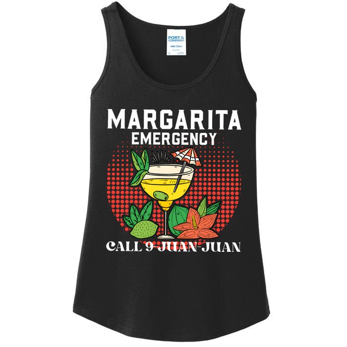 Funny Drinking Margarita Emergency Cinco De Mayo Ladies Essential Tank