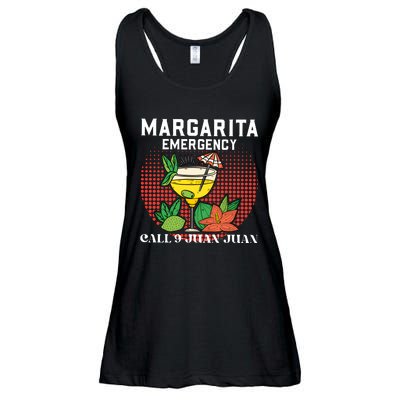 Funny Drinking Margarita Emergency Cinco De Mayo Ladies Essential Flowy Tank