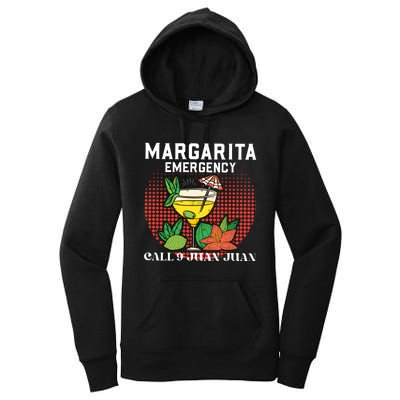 Funny Drinking Margarita Emergency Cinco De Mayo Women's Pullover Hoodie