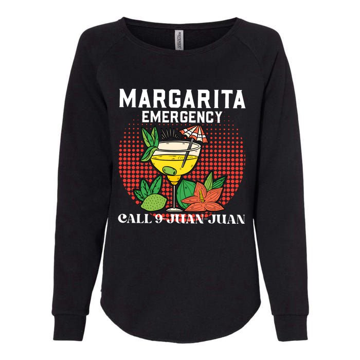 Funny Drinking Margarita Emergency Cinco De Mayo Womens California Wash Sweatshirt