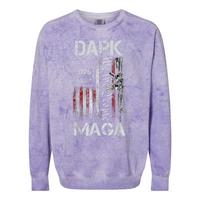 Funny Dark Maga 2024 Maga New! Dark Maga Colorblast Crewneck Sweatshirt