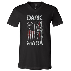 Funny Dark Maga 2024 Maga New! Dark Maga V-Neck T-Shirt