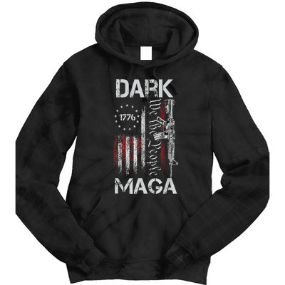 Funny Dark Maga 2024 Maga New! Dark Maga Tie Dye Hoodie