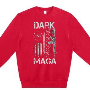 Funny Dark Maga 2024 Maga New! Dark Maga Premium Crewneck Sweatshirt