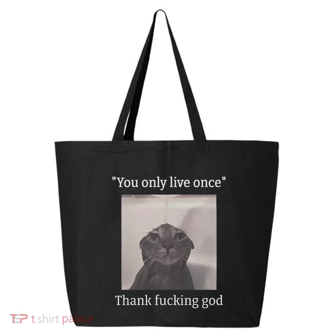 Funny Depressed Meme Cat 25L Jumbo Tote