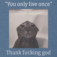 Funny Depressed Meme Cat Garment-Dyed Sweatshirt