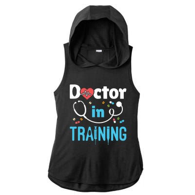 Future Doctor Medical School Medicine Doctor In Training Ladies PosiCharge Tri-Blend Wicking Draft Hoodie Tank