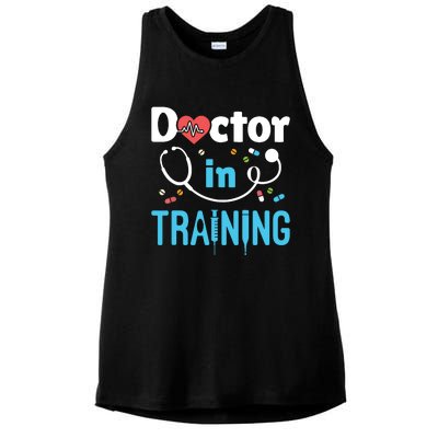 Future Doctor Medical School Medicine Doctor In Training Ladies PosiCharge Tri-Blend Wicking Tank