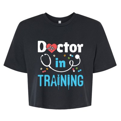 Future Doctor Medical School Medicine Doctor In Training Bella+Canvas Jersey Crop Tee