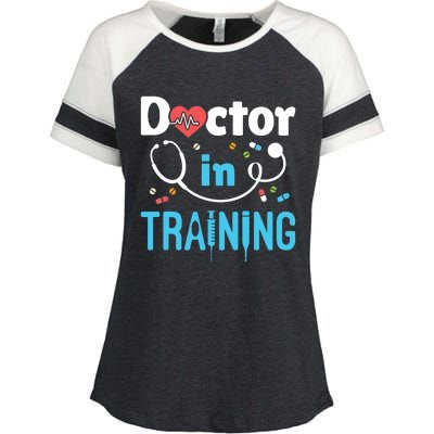 Future Doctor Medical School Medicine Doctor In Training Enza Ladies Jersey Colorblock Tee