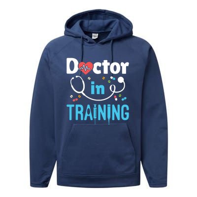 Future Doctor Medical School Medicine Doctor In Training Performance Fleece Hoodie