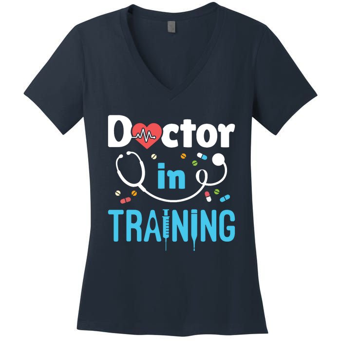 Future Doctor Medical School Medicine Doctor In Training Women's V-Neck T-Shirt