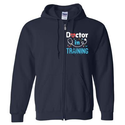 Future Doctor Medical School Medicine Doctor In Training Full Zip Hoodie