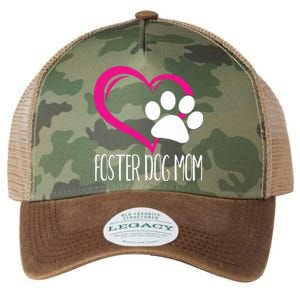 Foster Dog Mom Shirt Cute Dog Paw Heart Legacy Tie Dye Trucker Hat