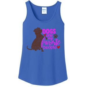 Funny Dog Mom Design Dogs Are My Favorite People Distressed Great Gift Ladies Essential Tank